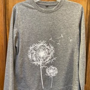 Heather gray graphic sweatshirt Size S/M
